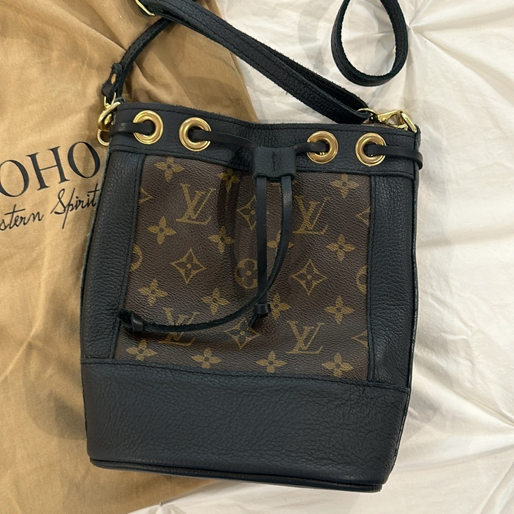 Vintage boho Louis Vuitton bucket bag
